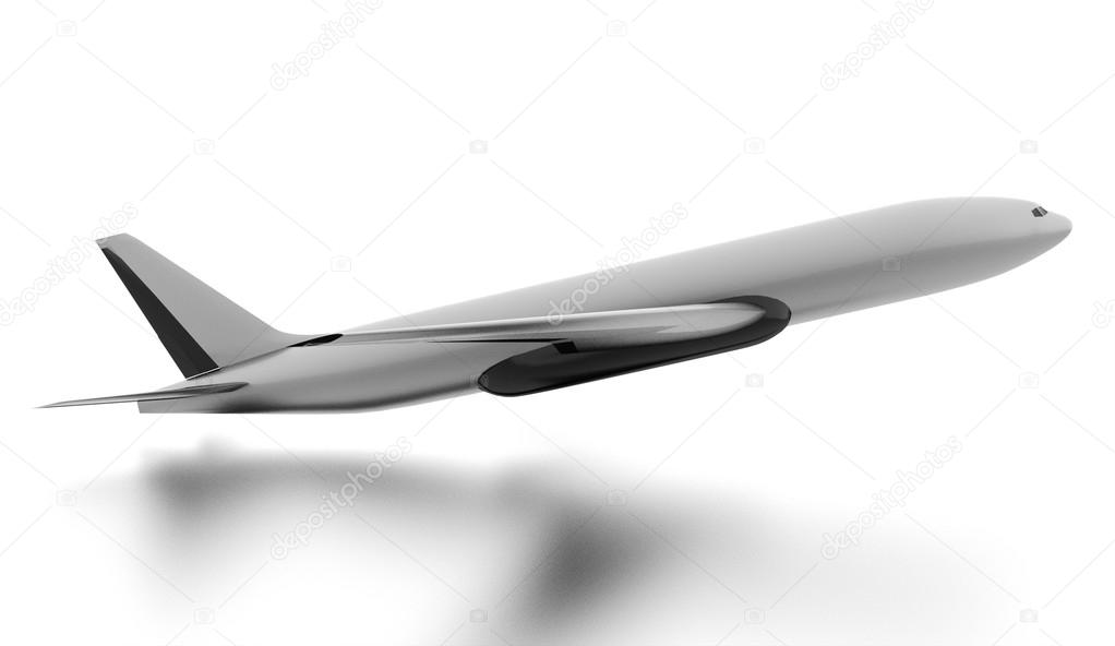 Aeroplane isolated on white background