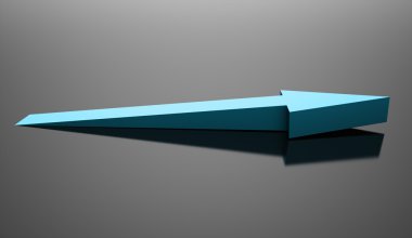 İş ok kavramı arka plan render 