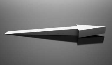 İş ok kavramı arka plan render 