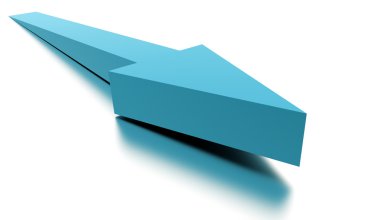 İş ok kavramı arka plan render 
