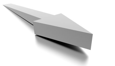 İş ok kavramı arka plan render 