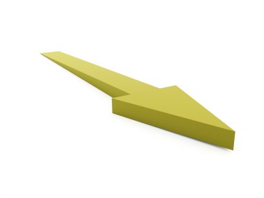 İş ok kavramı arka plan render 