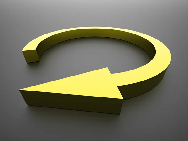Round business arrow icon rendered