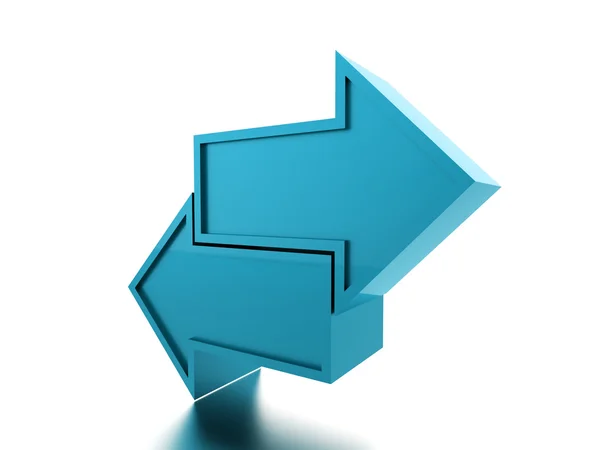 Icono de flecha de negocio concepto renderizado —  Fotos de Stock