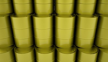 Beyaz arka plan render petrol varil