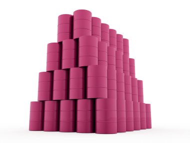 Beyaz arka plan render petrol varil