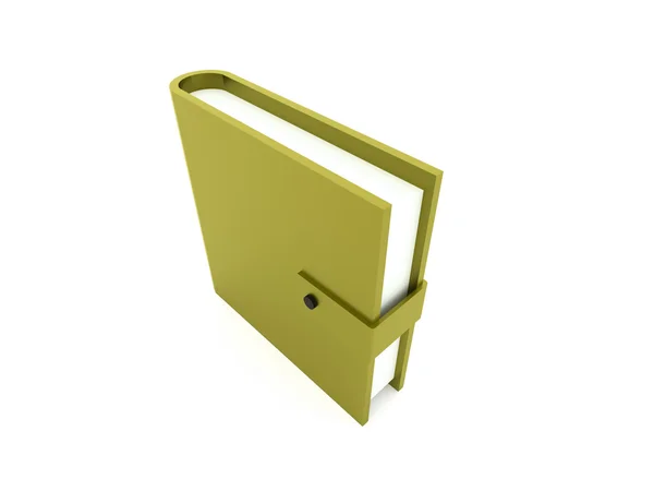 Libros de boletines de oficina verde renderizados — Foto de Stock