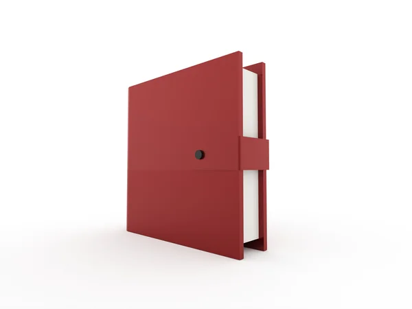 Rote Bürobücher Bücher gerendert — Stockfoto