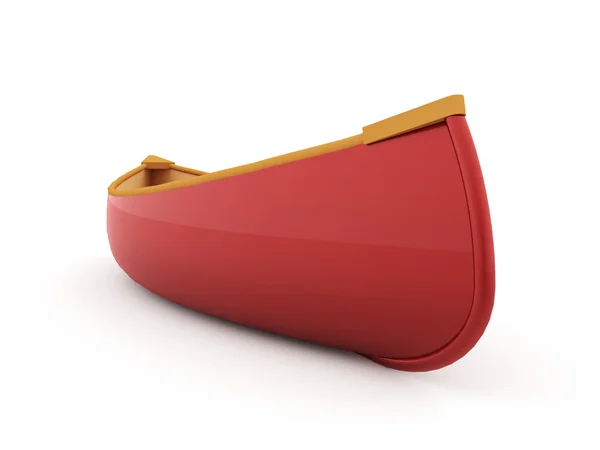 Canoe rendered on white background — Stock Photo, Image