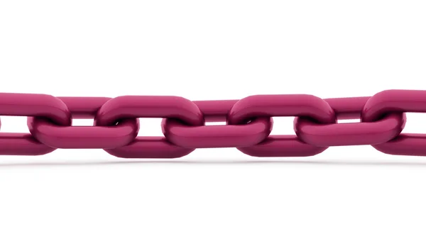 Chain concept rendered on white background — Stock Photo, Image