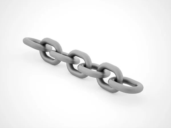 Chain concept weergegeven op witte achtergrond — Stockfoto