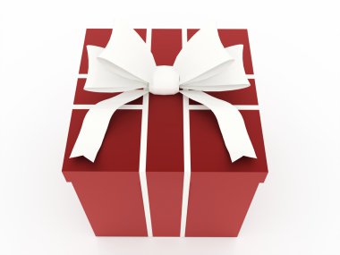 Noel hediyesi işlenmiş kurdele ile