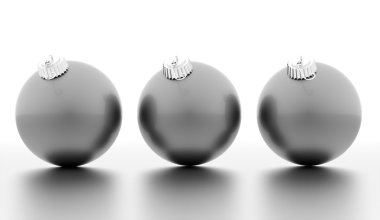 Beyaz arka plan üzerinde işlenen Noel kabarcıklar