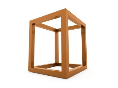 3D küp logo tasarım simgesi 