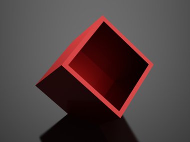 Soyut küpleri arka plan render