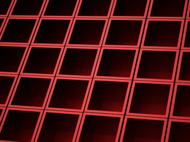 Soyut küpleri arka plan render