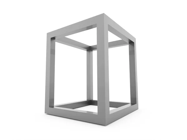 Icono de diseño de logotipo de cubo 3D — 图库照片