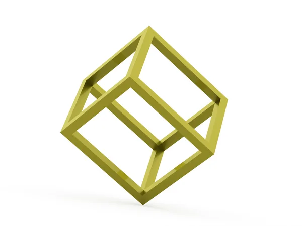 Icono de diseño del logotipo del cubo 3d —  Fotos de Stock