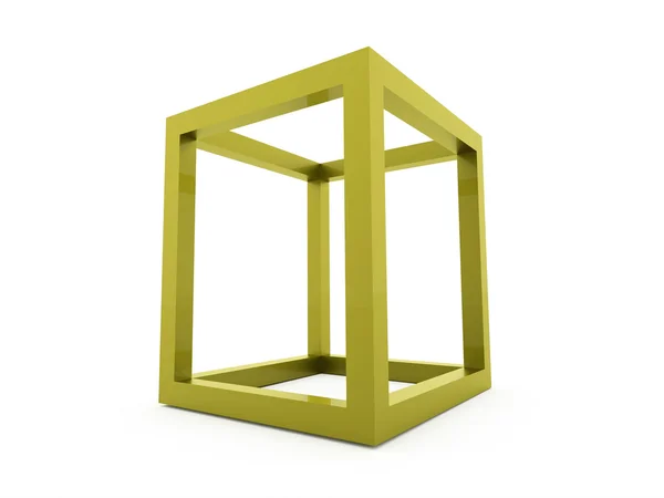 Icono de diseño del logotipo del cubo 3d — Foto de Stock