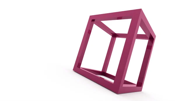3d 큐브 로고 디자인 아이콘 — 스톡 사진