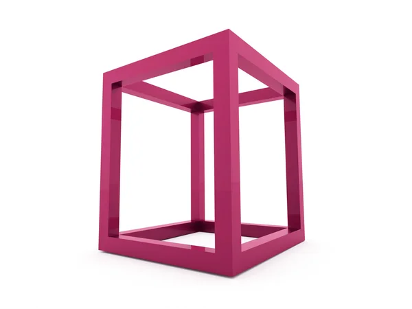 3D cube logo design icon — Stock Photo, Image