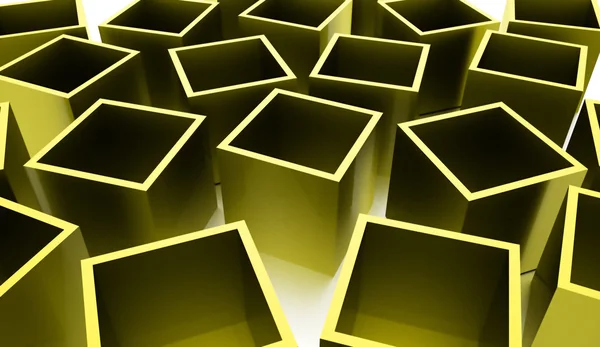 Abstract cubes background rendered — Stock Photo, Image