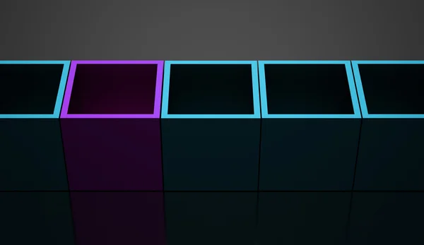 3D Cubes arrière-plan concept d'entreprise rendu — Photo