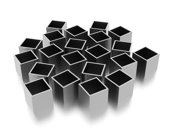 Abstract cubes background rendered — Stock Photo, Image