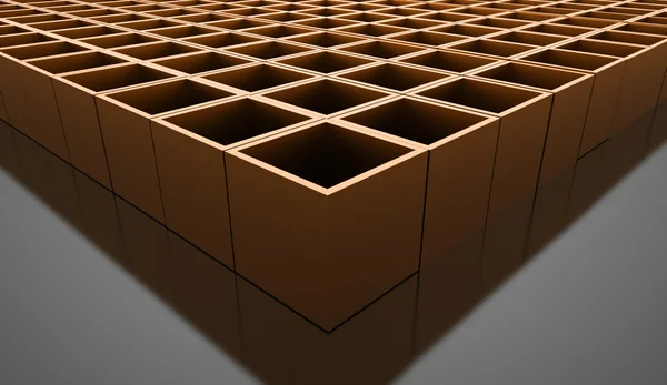 Fondo de cubos abstractos renderizados —  Fotos de Stock