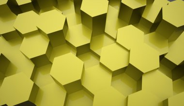 Yeşil altıgen arka plan dokusu  