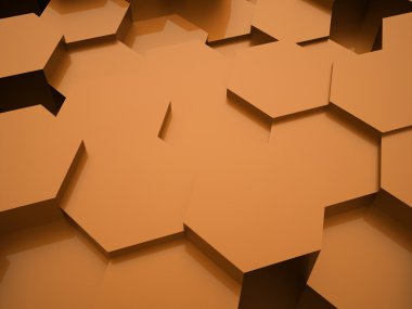 Altıgen iş arka plan render