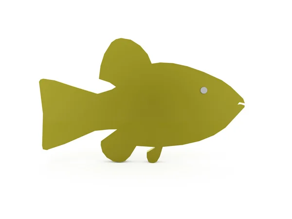 Peixe abstrato verde — Fotografia de Stock