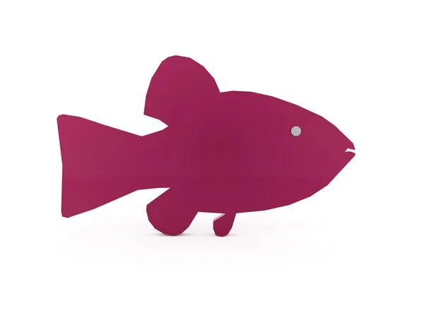 Peixe abstrato rosa — Fotografia de Stock