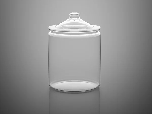 Silver glass rendered — Stock Photo, Image