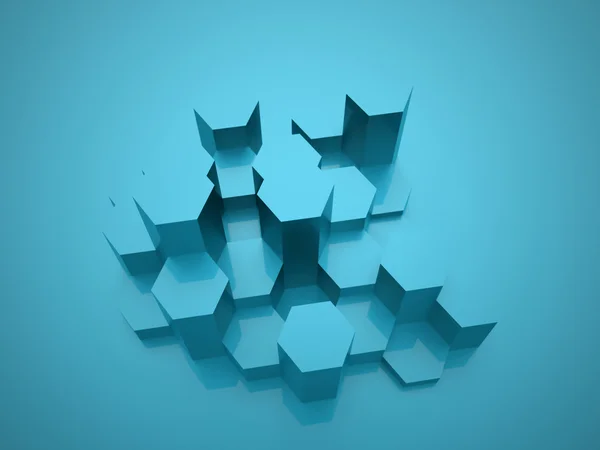 Textura de fondo hexagonal azul — Foto de Stock