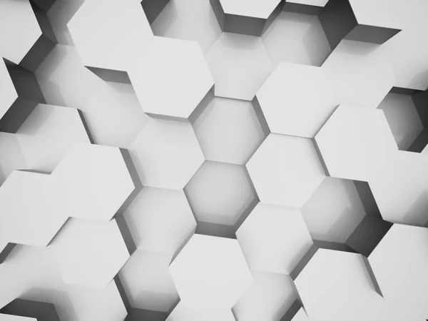 Fondo de negocio hexagonal abstracto renderizado — Foto de Stock