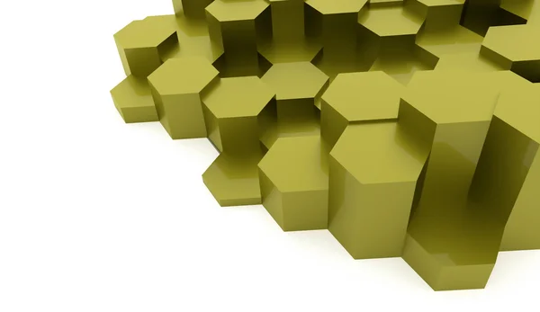 Resumo hexagonal business background renderizado — Fotografia de Stock