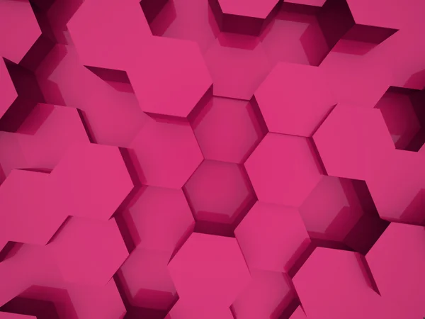 Resumo hexagonal business background renderizado — Fotografia de Stock
