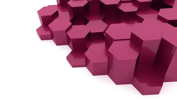 Fondo de negocio hexagonal abstracto renderizado — Foto de Stock