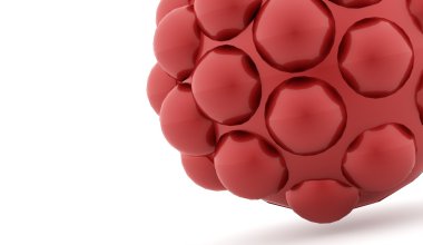 Kırmızı soyut küreler arka plan