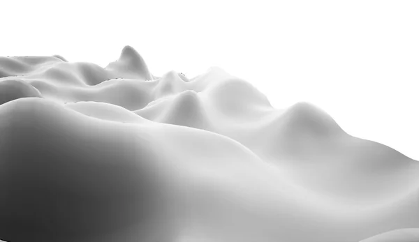 Abstract terrain concept rendered