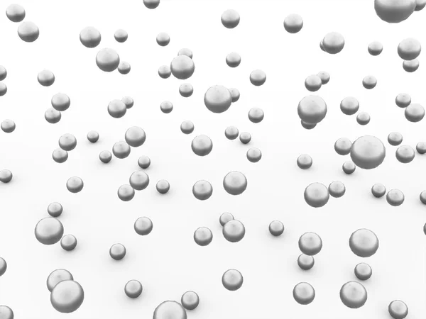 銀の抽象球背景 — ストック写真