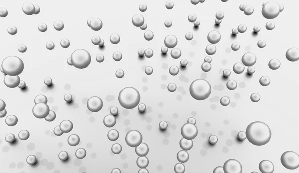 Zilveren abstracte bollen achtergrond — Stockfoto