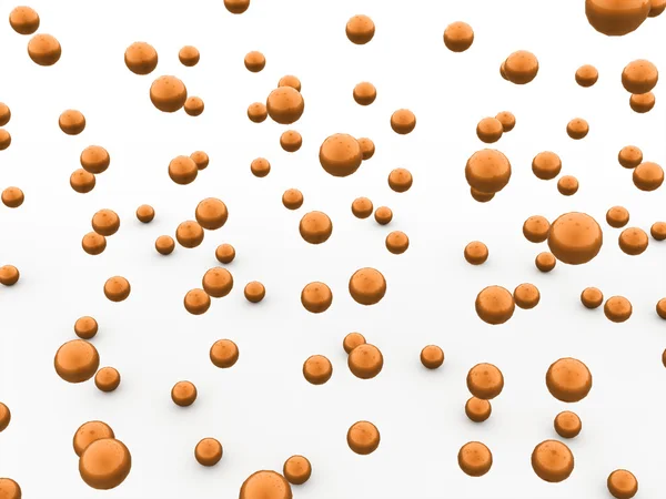 オレンジ色の抽象的な球の背景 — ストック写真