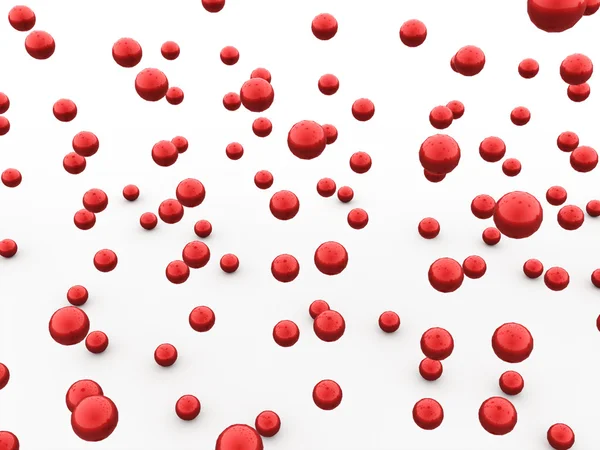 Rote abstrakte Kugeln Hintergrund — Stockfoto