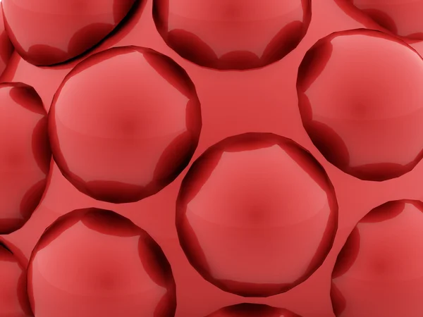 Red abstract spheres background — Stock Photo, Image