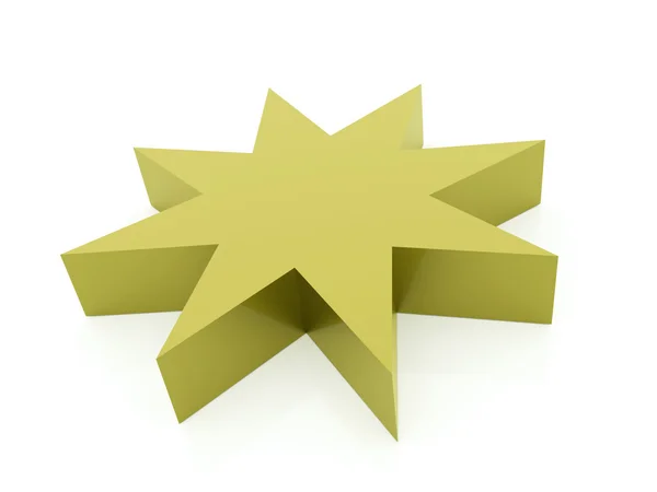 緑の抽象的な星の背景 — ストック写真