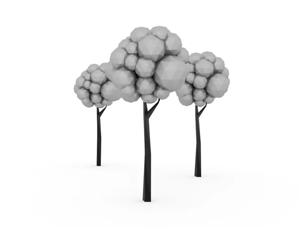 Arbre 3D rendu isolé — Photo