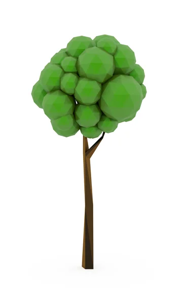 3D bomen render geïsoleerd — Stockfoto