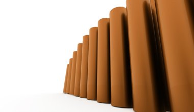 Soyut tüp arka plan render